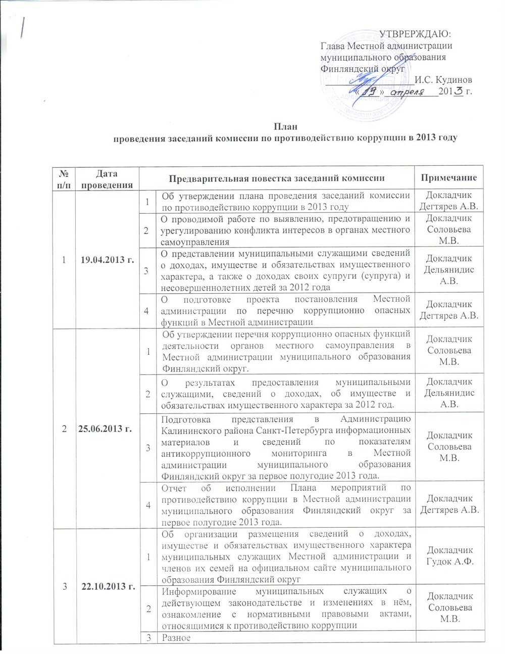 План программа противодействия коррупции в санкт петербурге утверждается