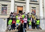 Маленькие жители посмотрели фильм и поучаствовали в викторине по Правилам дорожного движения