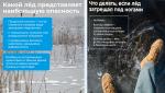 ПСО Калининского района напоминает жителям об опасности выхода на лёд